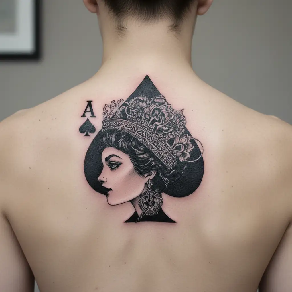Queen of spade, bbc tatto design tattoo design idea