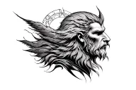 Odin tattoo design idea
