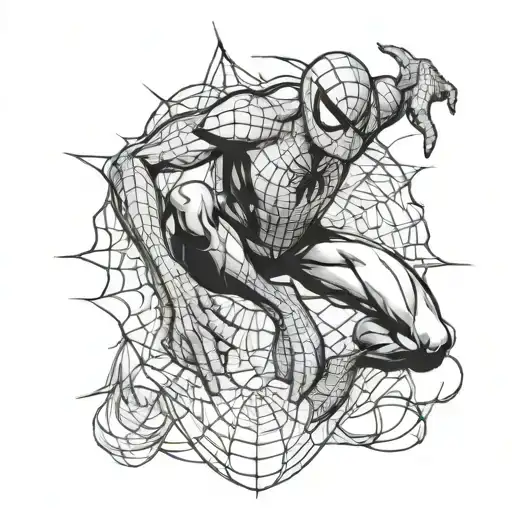 Spiderman multiverso tattoo design idea