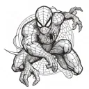 Spiderman multiverso tattoo design idea