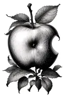 apple tree tattoo design idea