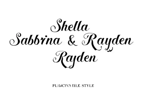 "Sheila
Sabrina & Rayden " tattoo design idea