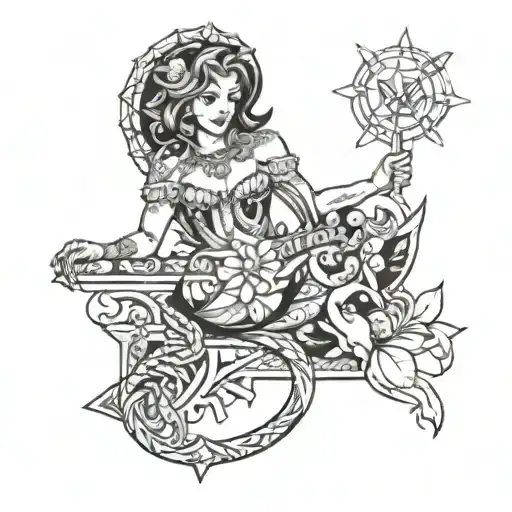 Raquel, Nita, Montes, Aquarius, February 6th 1997, INTP, Ares, Sao Paulo, SP, Brazil tattoo design idea