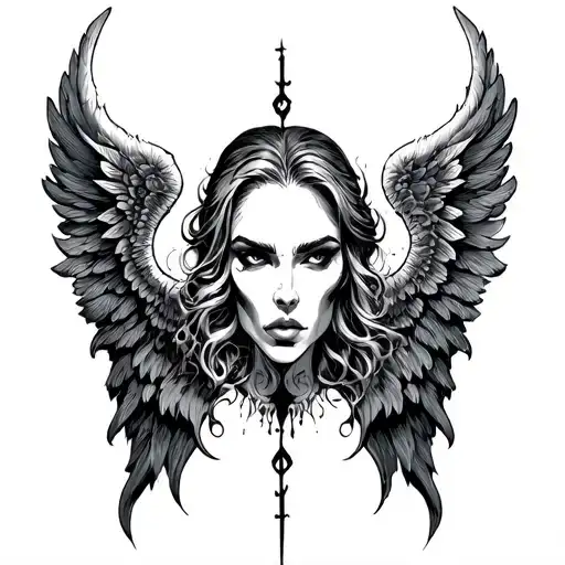 If you're looking to **cover up devil wings** on your **hand** with a **tattoo that radiates positive energy**, the goal tattoo design idea