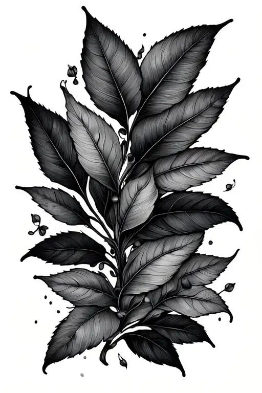 Fine line botanical minimalist leaf vine tattoo on ankle wrapping around leg to above knee  tattoo design idea