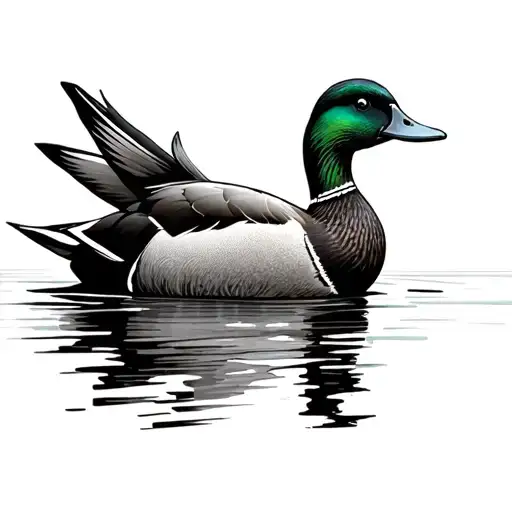 Duck Hunting tattoo design idea