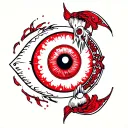 Sasuke Mangekyou Sharingan tattoo design idea
