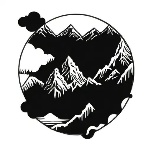 mountains Utah tattoo design idea