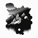 mountains Utah tattoo design idea