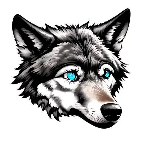 wolf with clock in eye times New roman on forearm tattoo design idea