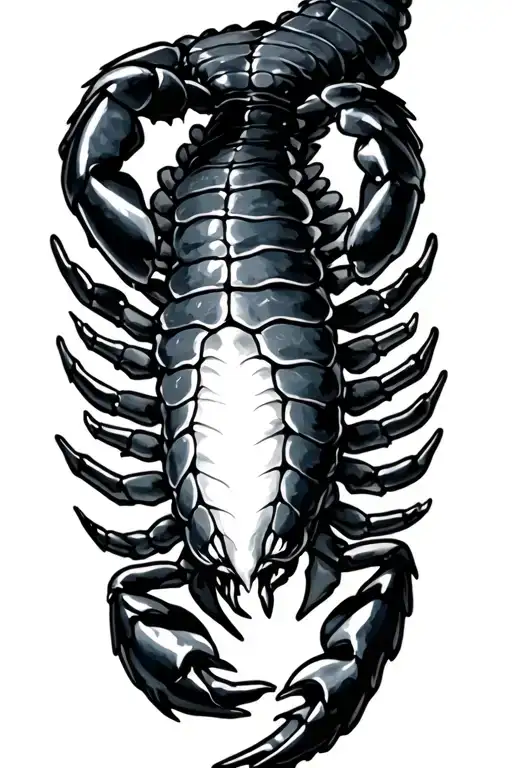 scorpion tattoo design idea