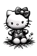 Hello Kitty tattoo design idea