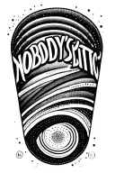 "Nobody's Bitch" Science inspired tattoo featuring the fibonacci sequence, horizontal lines, alchemical element symbols, dotted lines tattoo design idea