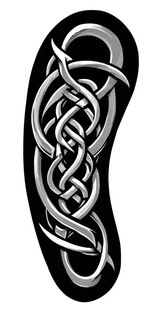 viking knotwork design incorporating elements tattoo design idea