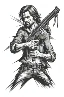 alan wake tattoo design idea