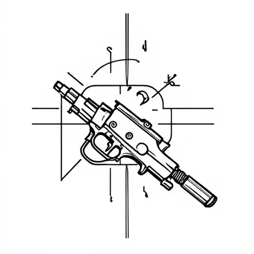 machinist gun welding tattoo design idea