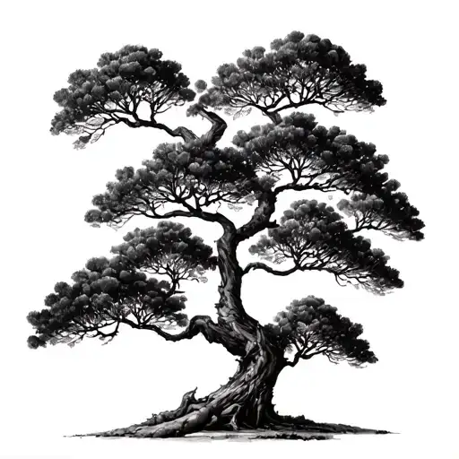 Acacia Tree tattoo design idea