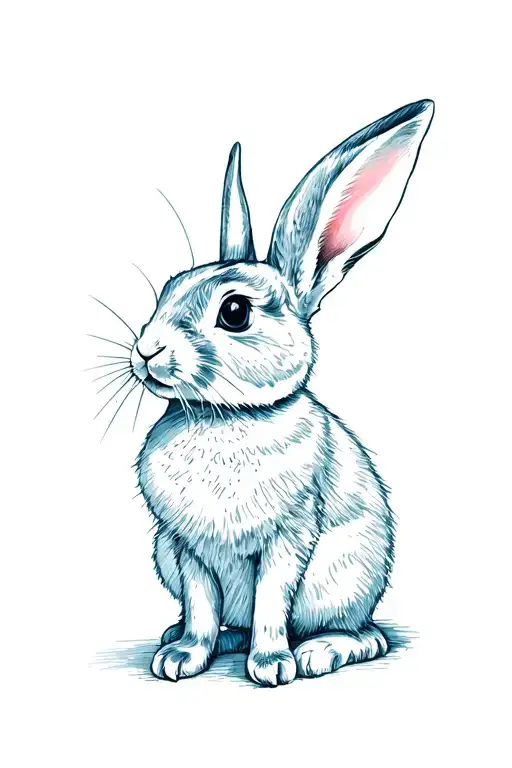 cybersiglism edward Tulane rabbit tattoo design idea