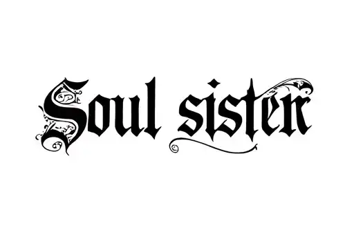 "Soul sister" tattoo design idea