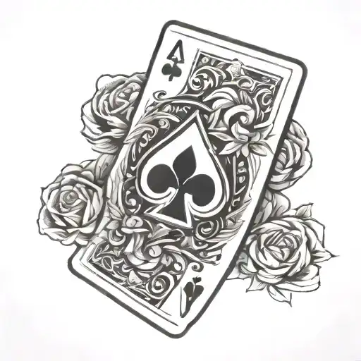 playing card ace tattoo design tattoo design idea