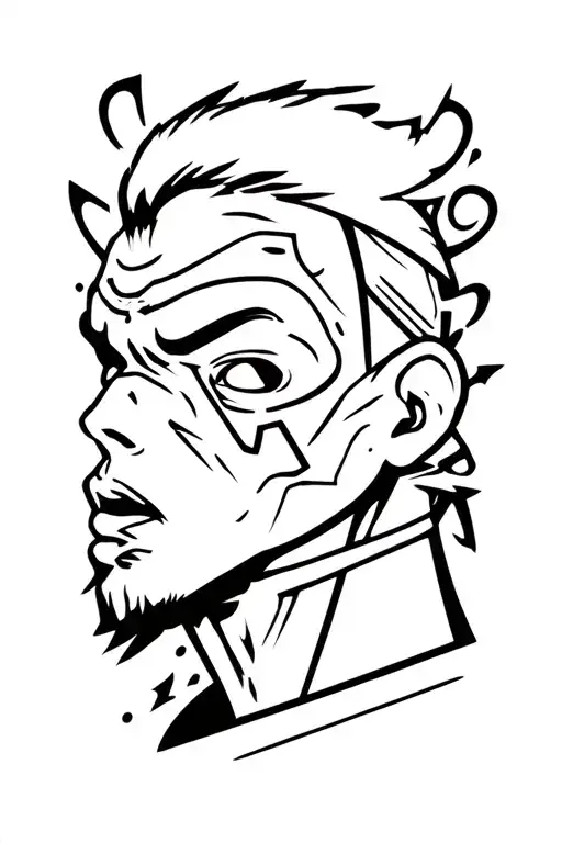 Fineline, line, panick attack, anxiety, fighter, winner tattoo design idea