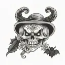 Halloween tattoo design idea