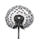 dandelion feather writer tattoo design idea