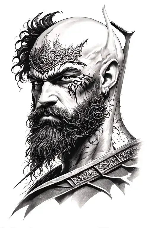 Ares god of war tattoo design idea