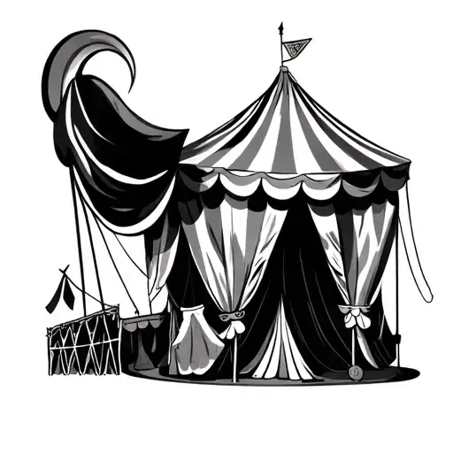 Circus Tent tattoo design idea