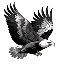 eagle soaring tattoo design idea