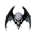 Deathbat tattoo design idea