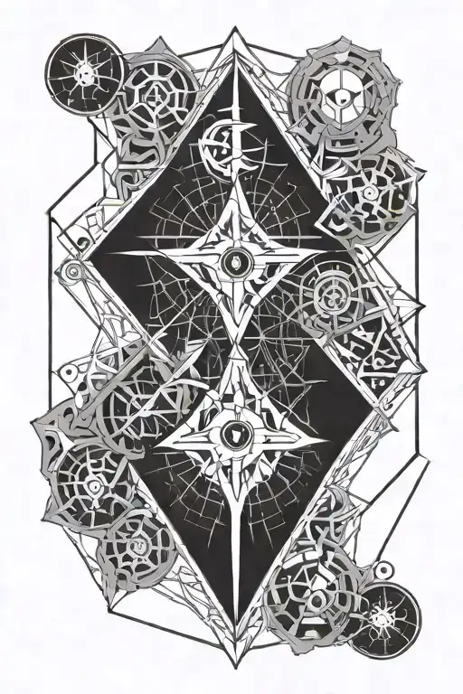 mtg warhammer Orion tattoo design idea