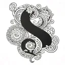 Question mark tattoo design idea
