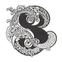 Question mark tattoo design idea