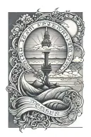 sunset with proverbs 3:5 6 symbolizing faith tattoo design idea