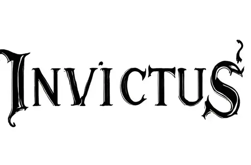 "INVICTUS" tattoo design idea