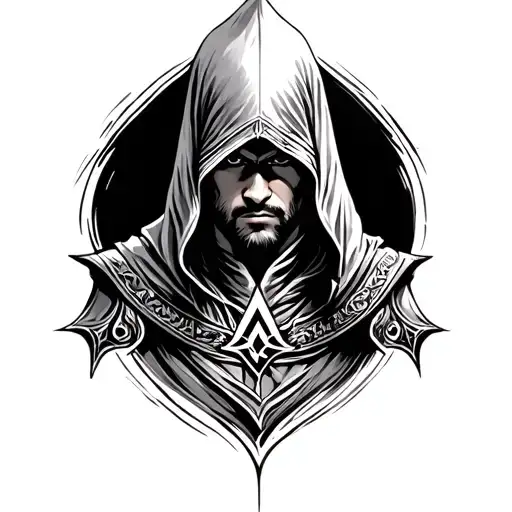 Assassins Creed Ezio Auditore Logo tattoo design idea