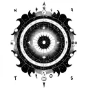 Natal Chart tattoo design idea