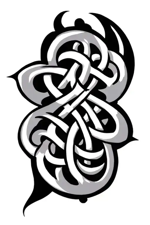 celtic pattern tattoo design idea