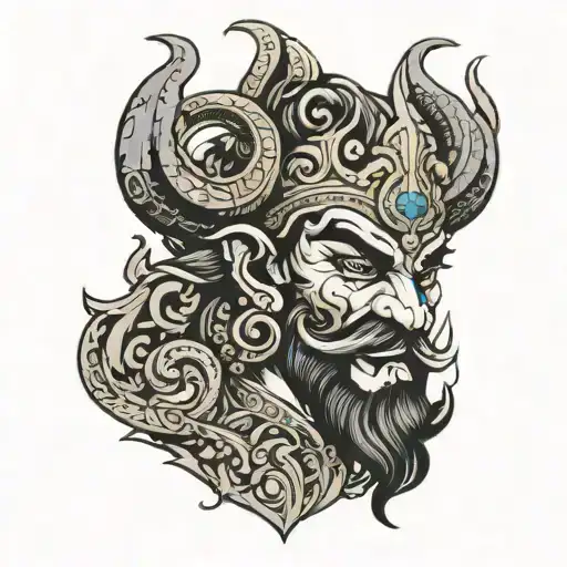 Ravana tattoo design idea