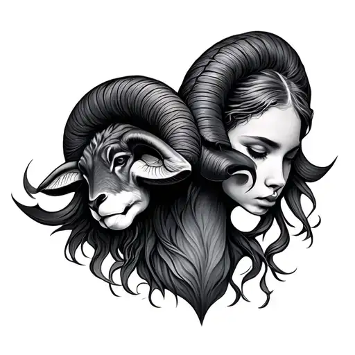 Gemini And Aries tattoo design idea