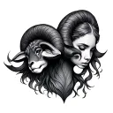 Gemini And Aries tattoo design idea