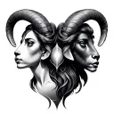 Gemini And Aries tattoo design idea
