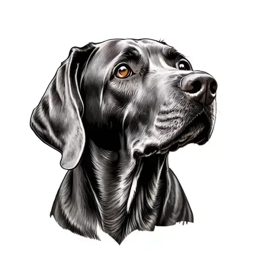 Weimaraner tattoo design idea