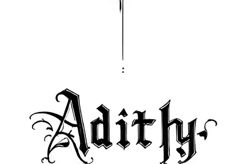 "Adithy
" tattoo design idea