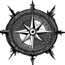 One Piece Compass tattoo design idea