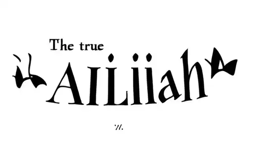 "It's true
The Aaliyah" tattoo design idea