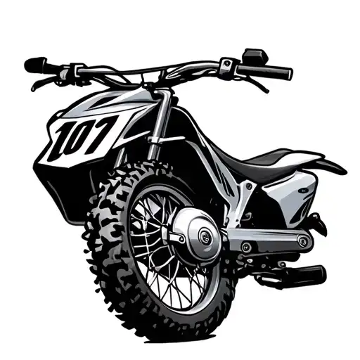 Dirt Bike tattoo design idea