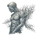 zdzislaw beksinski sleeve tattoo design idea