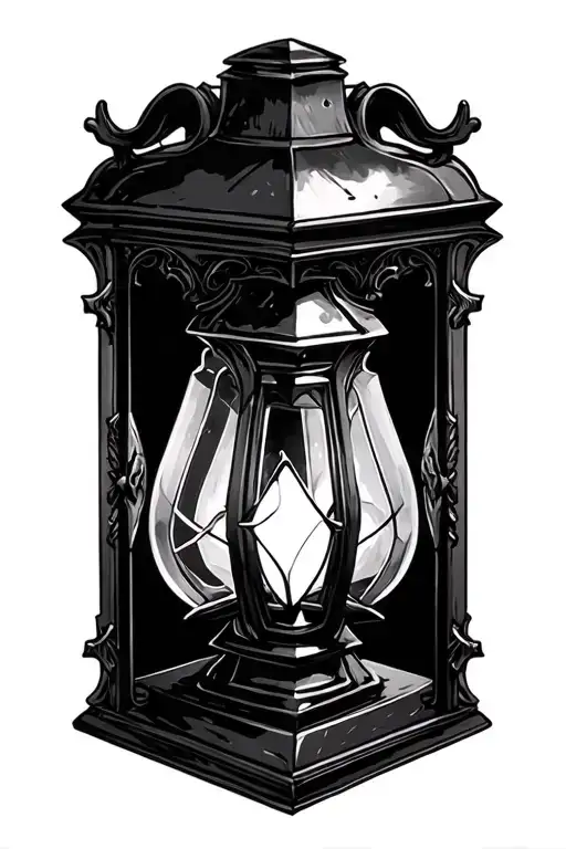 Gothic Lantern tattoo design idea